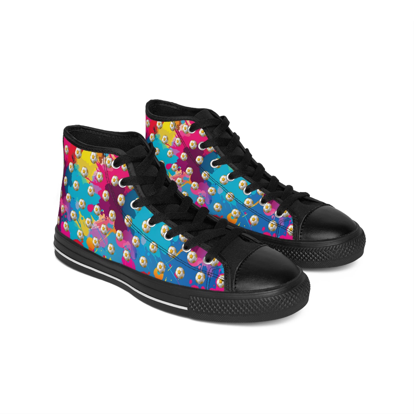 Soccer Ball Blue - High Sneakers