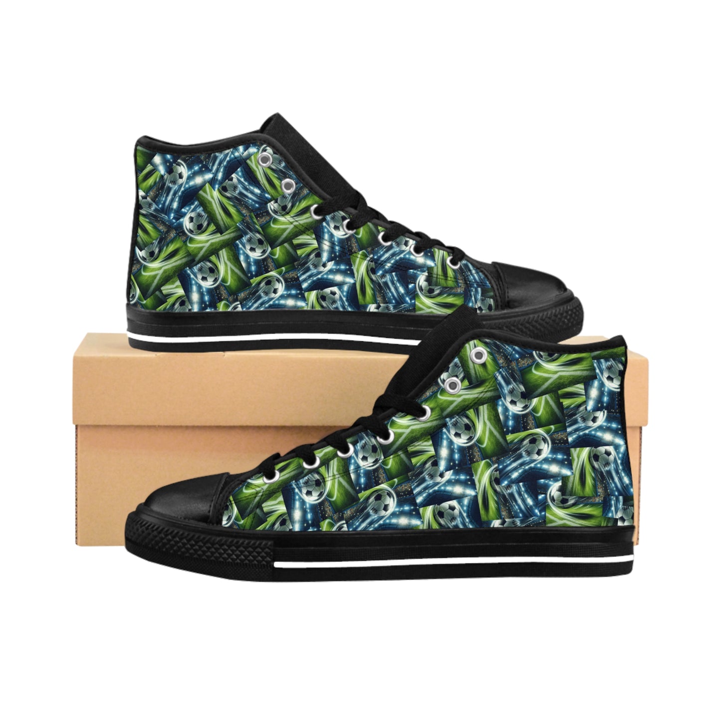 Soccer Pattern - High Sneaker