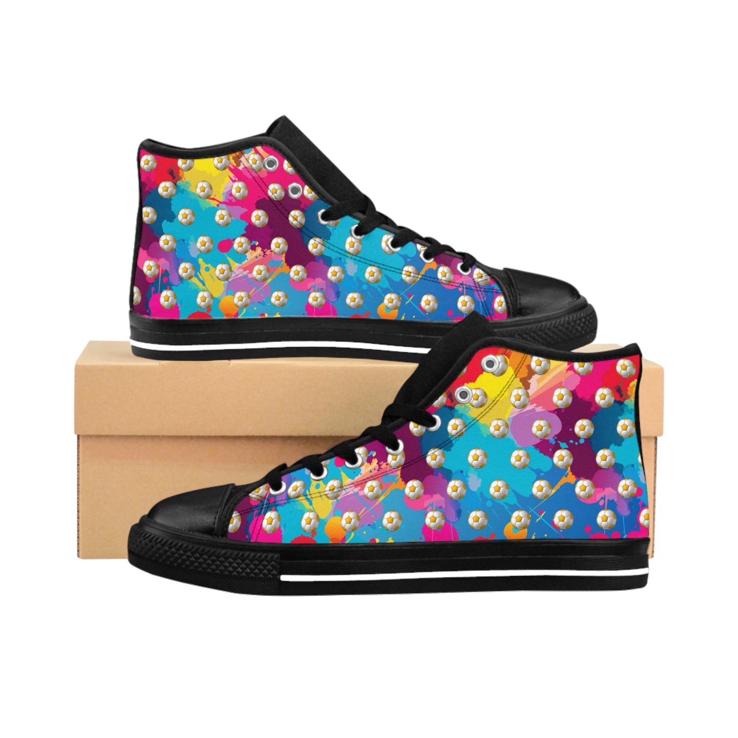 Soccer Ball Blue - High Sneakers