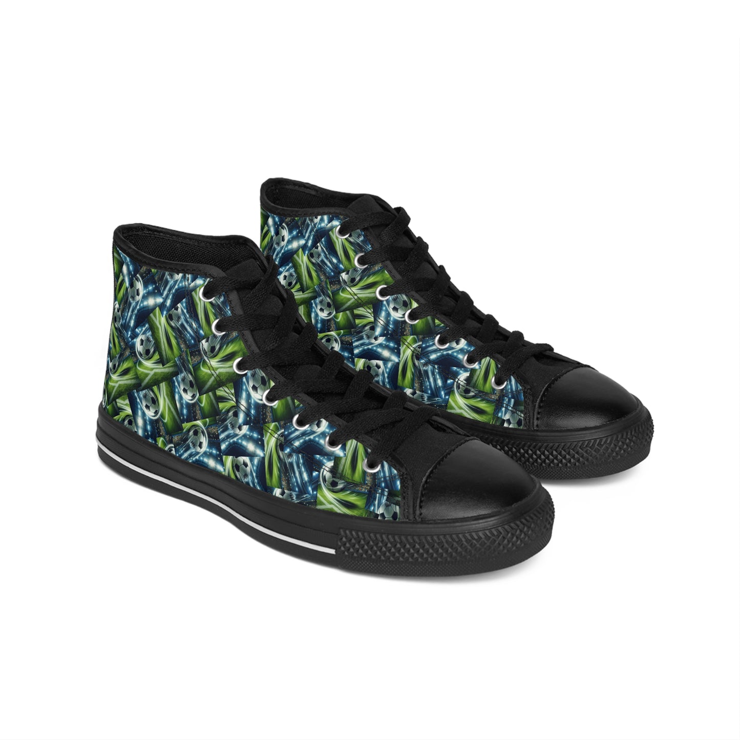 Soccer Pattern - High Sneaker