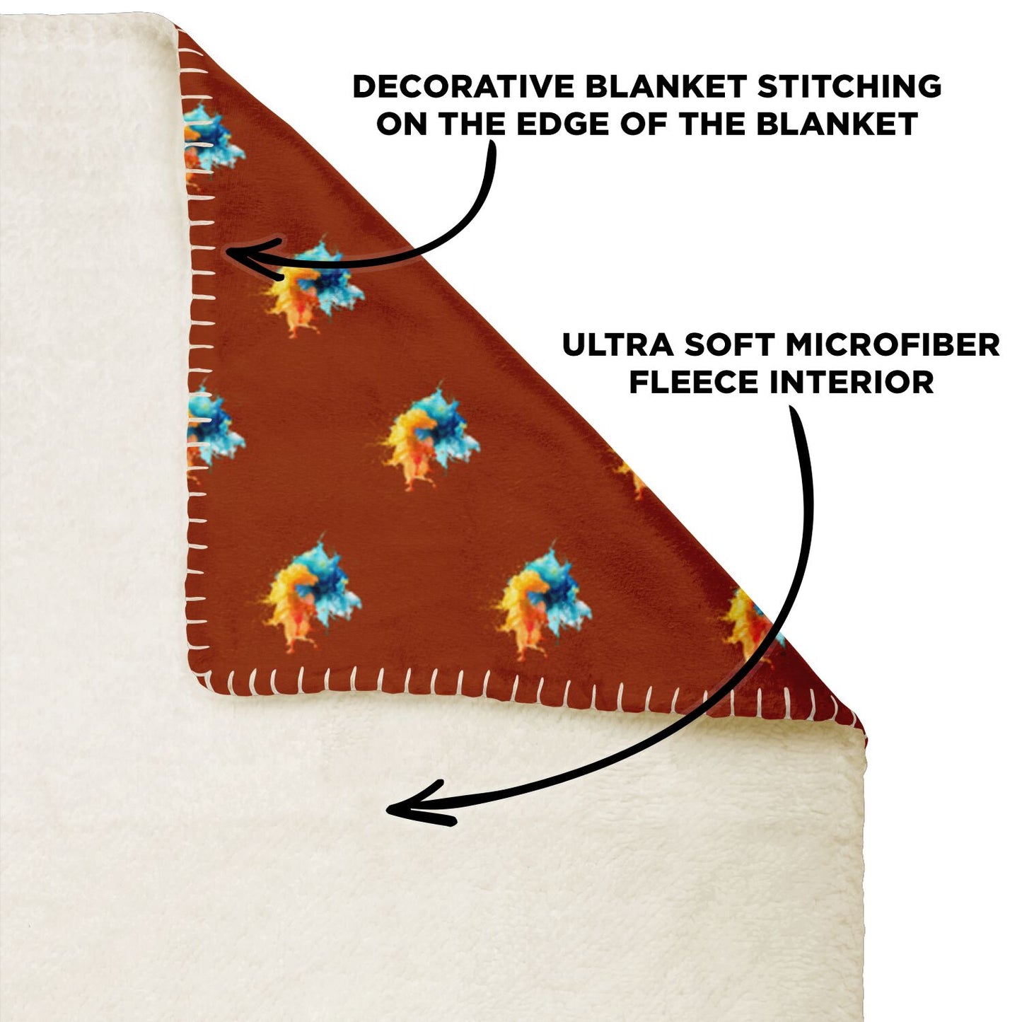 Kick Hard Play Hard - Square Blanket
