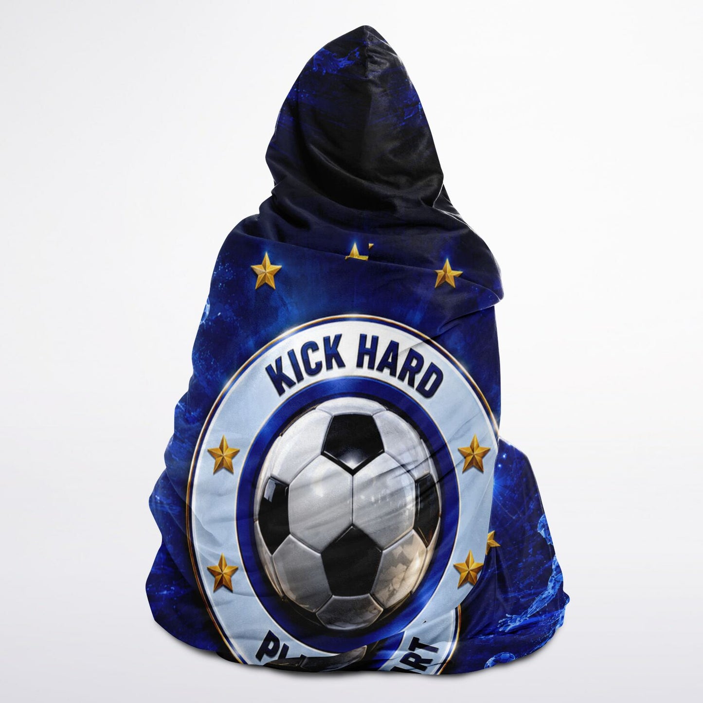 Kick Hard & Play Smart - Hooded Blanket