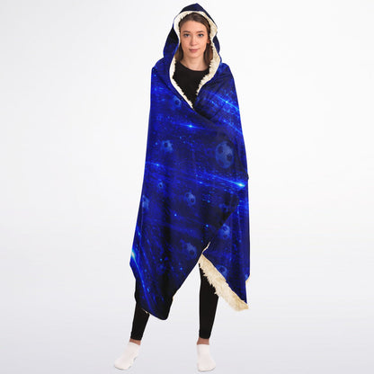 Soccer My Favourite Sport - Hooded Blanket