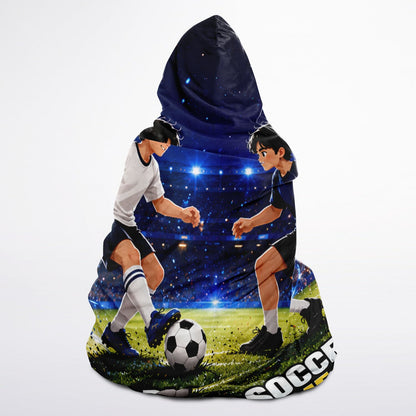 Play Soccer and Have Fun - Hooded Blanket