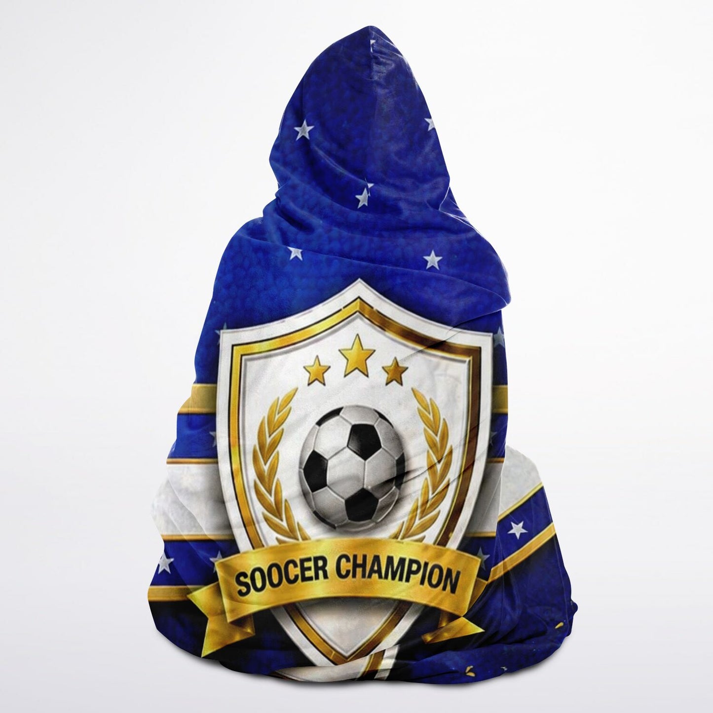 Soccer Champion Blue - Hooded Blanket