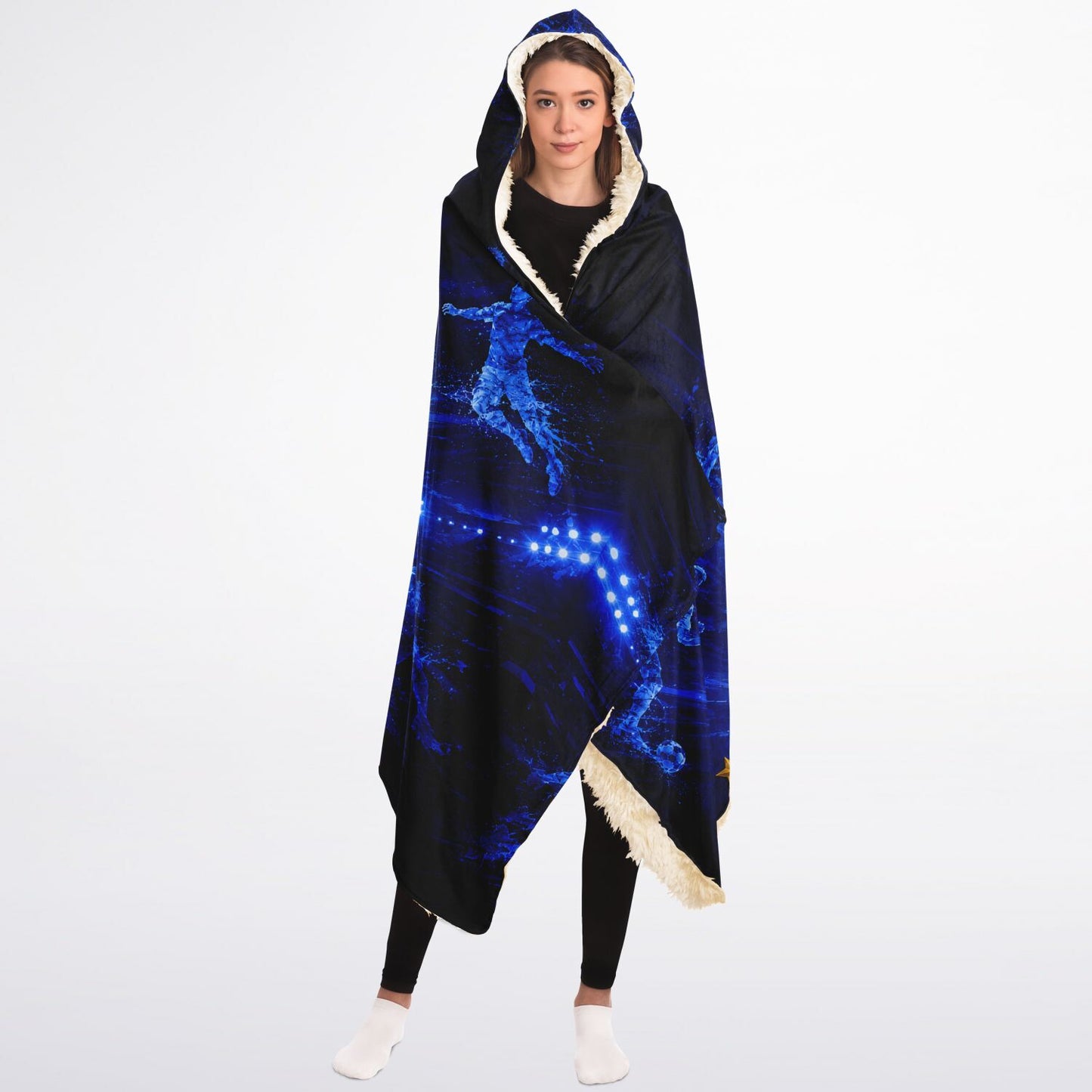 Kick Hard & Play Smart - Hooded Blanket