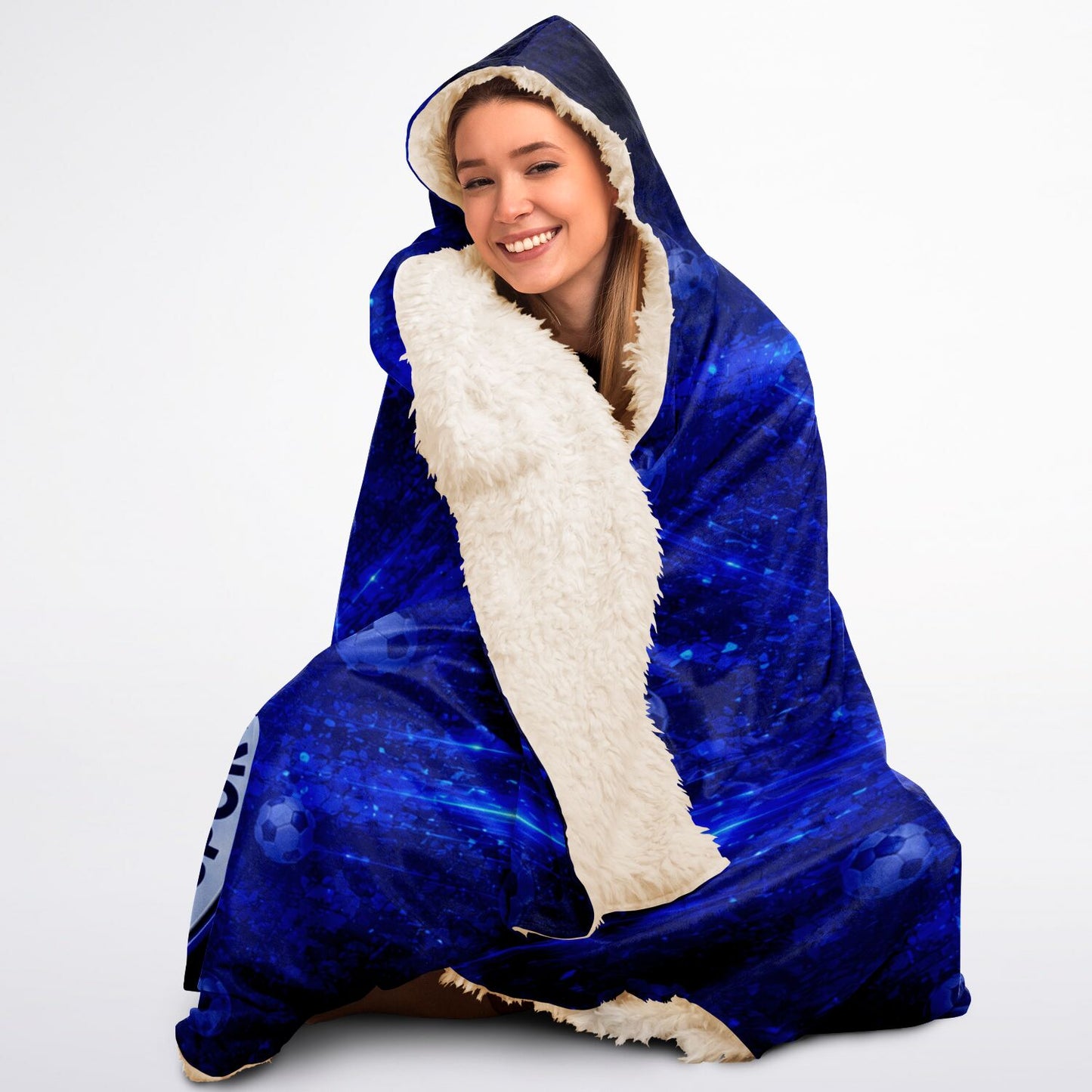 Soccer My Favourite Sport - Hooded Blanket