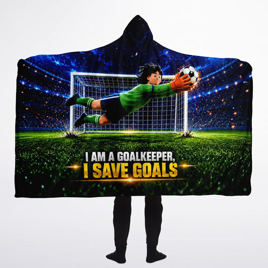 Goalkeeper and Save Goals - Hooded Blanket